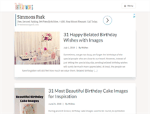 Tablet Screenshot of myhappybirthdaywishes.com